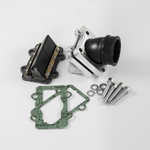 Alimentazione comp. 8.1-K12 per 100cc, collettore orientabile, per carburatore Ø30mm per carter 8.1 versione Piaggio e Minarelli
