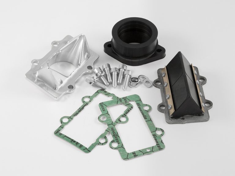 Kit Collettore Lucido Conico Corto 2 Anelli 6 Alette per Auto 1/10