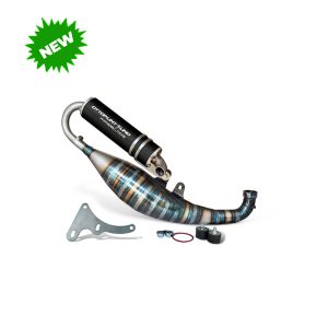 Exhaust for R-18 100cc Fireblade crankcase and Minarelli/Piaggio version