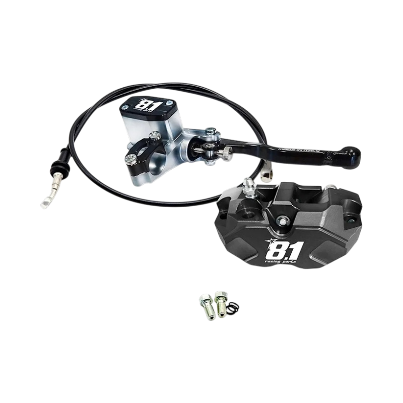 2717 Kit Freno Ant. Completo 8.1 Con Pompa Mc 11 Pinza Hurricane 84mm Tubo Per Pitbike